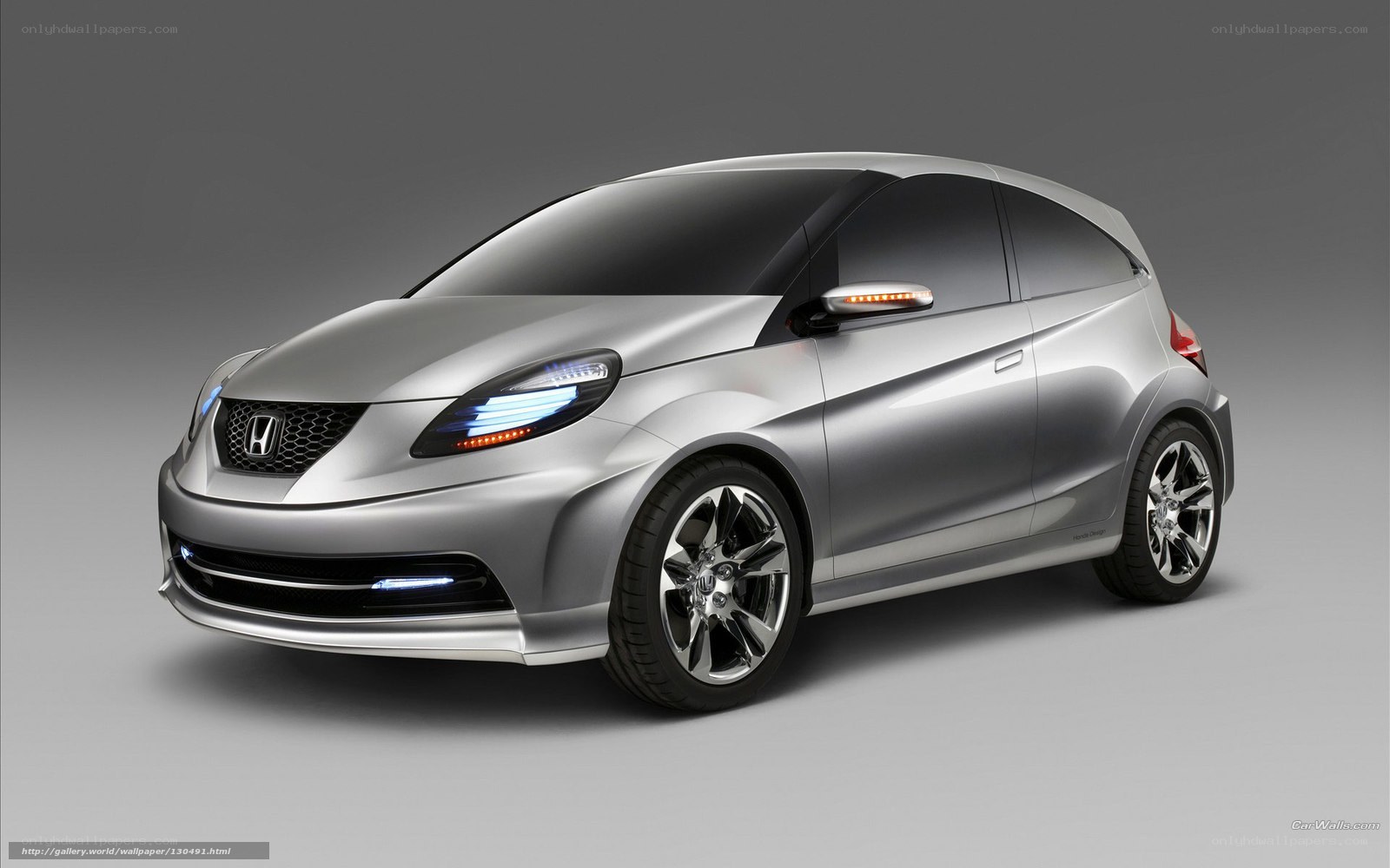 Silver Honda Concept Car