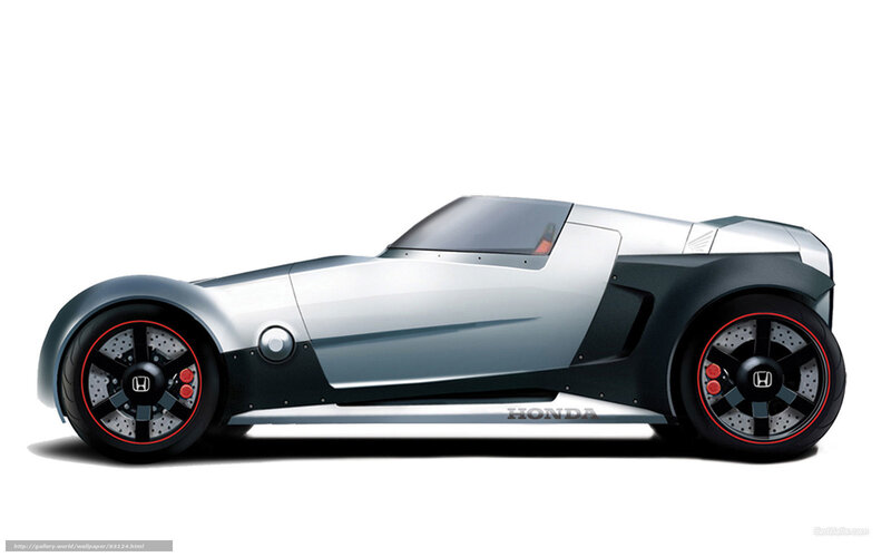 Silver Honda Concept Car — Modern