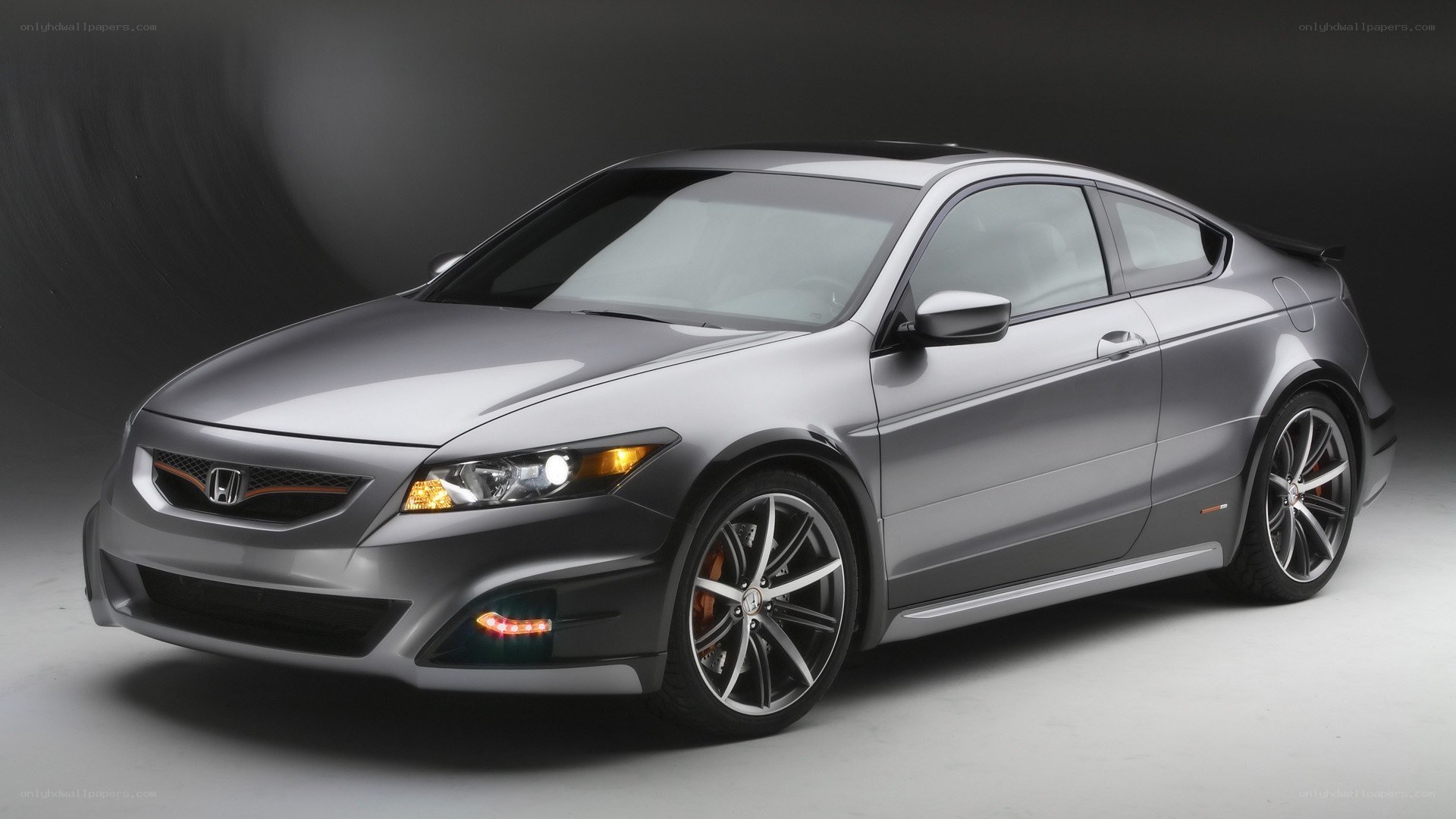 silver honda coupe car