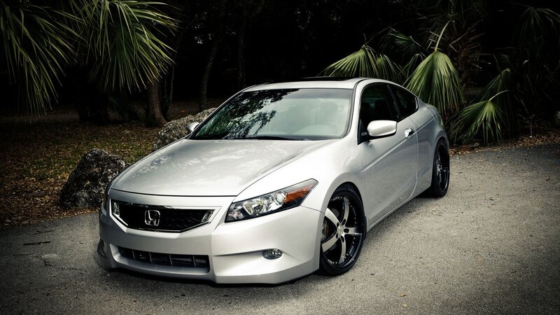 silver honda coupe car