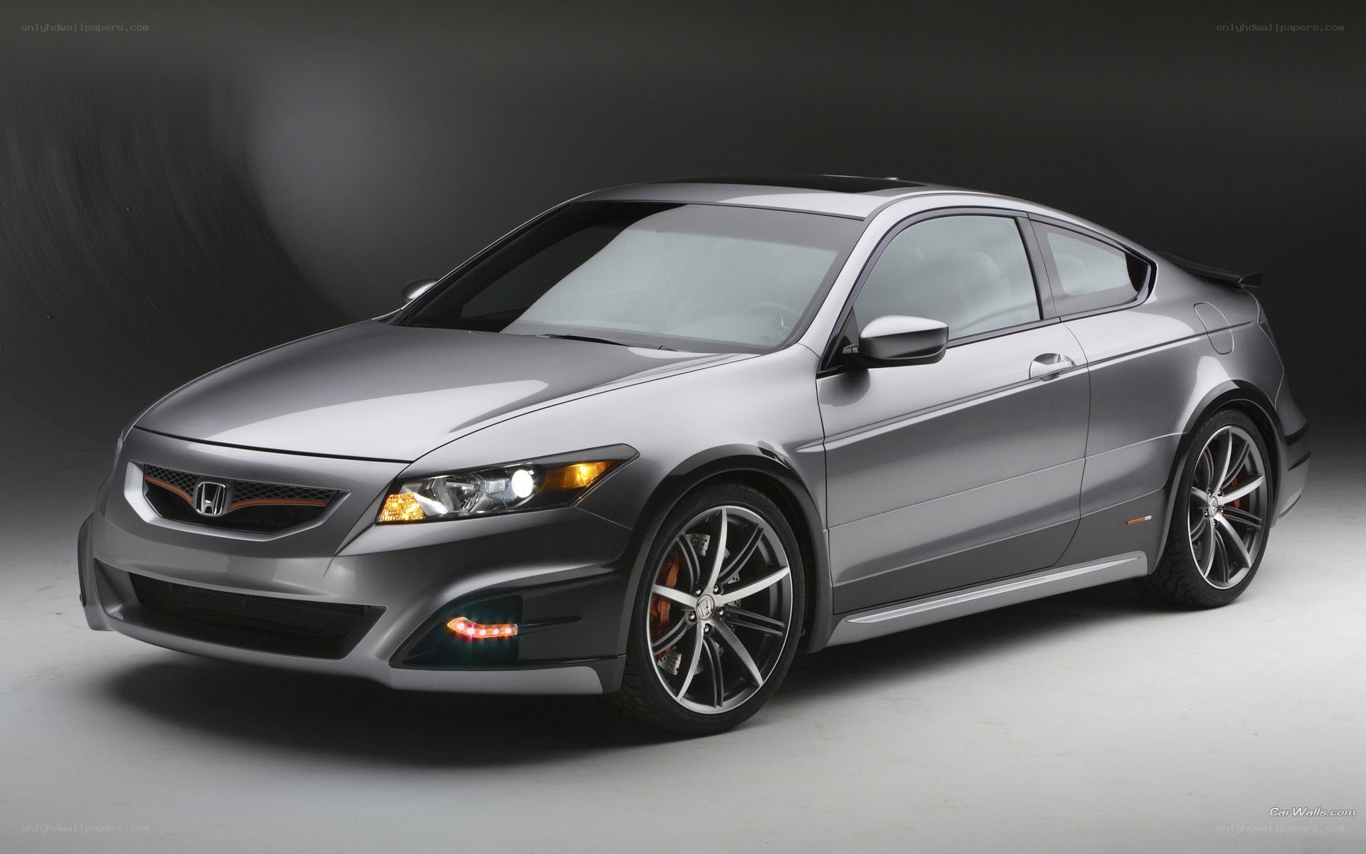 silver honda coupe car
