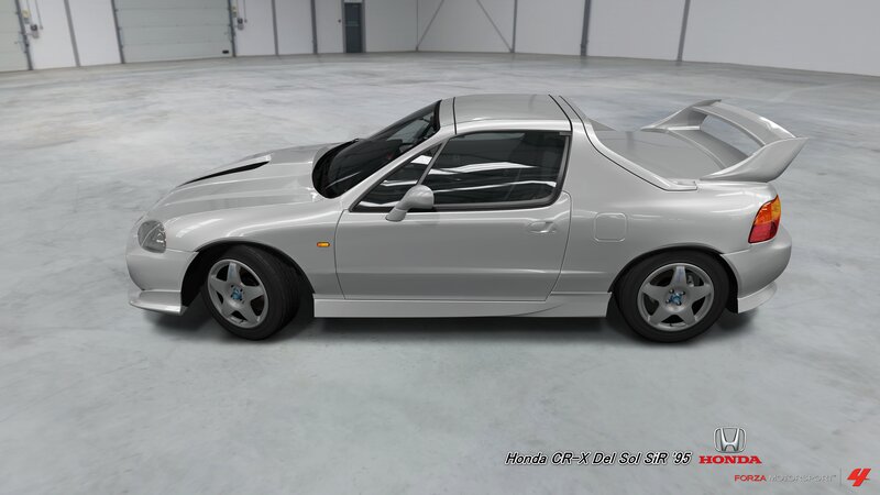Silver Honda CR-X