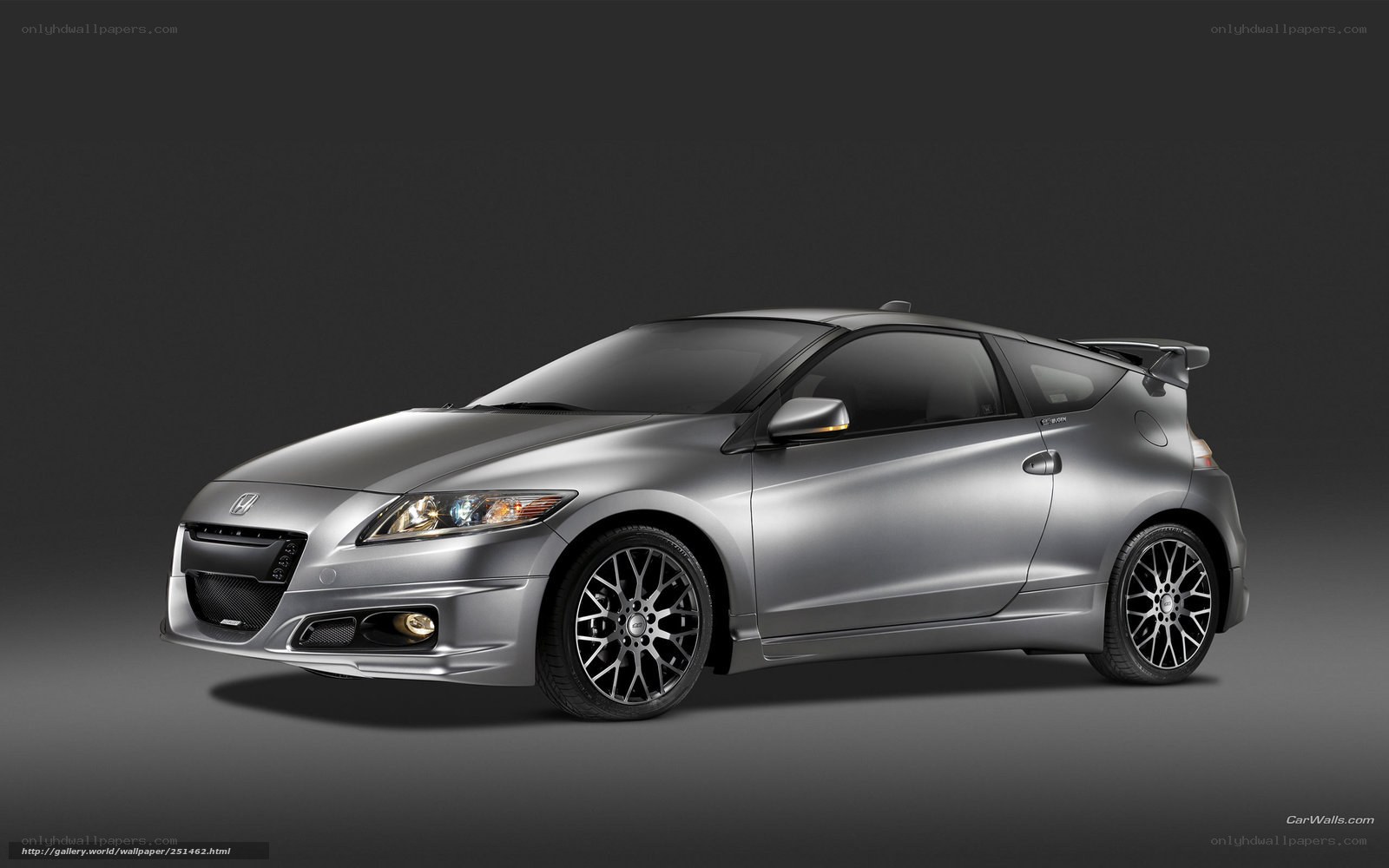 silver honda cr-z car