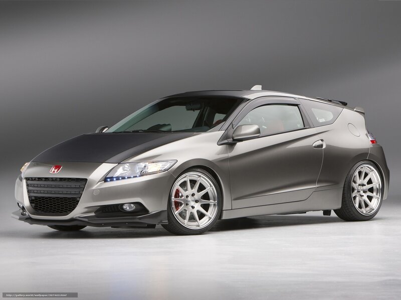 Silver Honda CR-Z — Gray