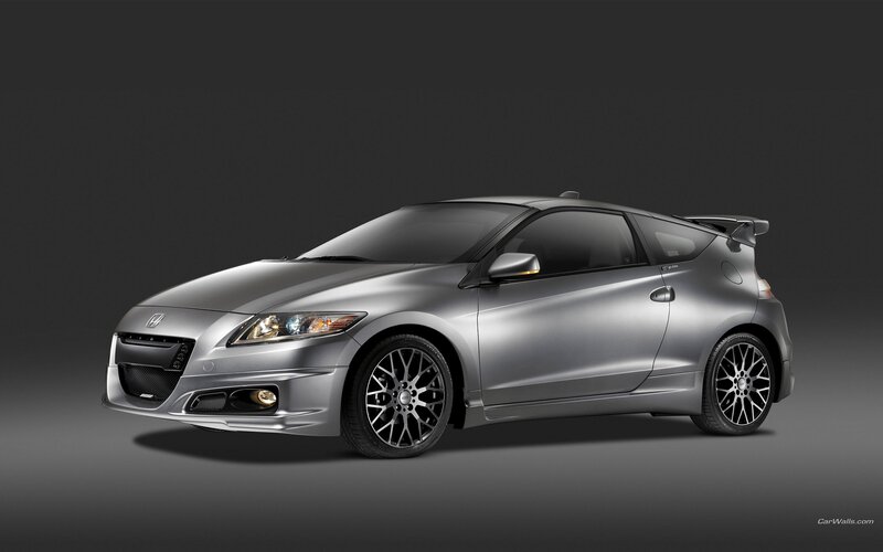 silver honda cr-z sports car