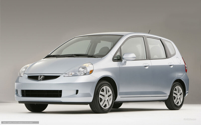 silver honda fit hatchback