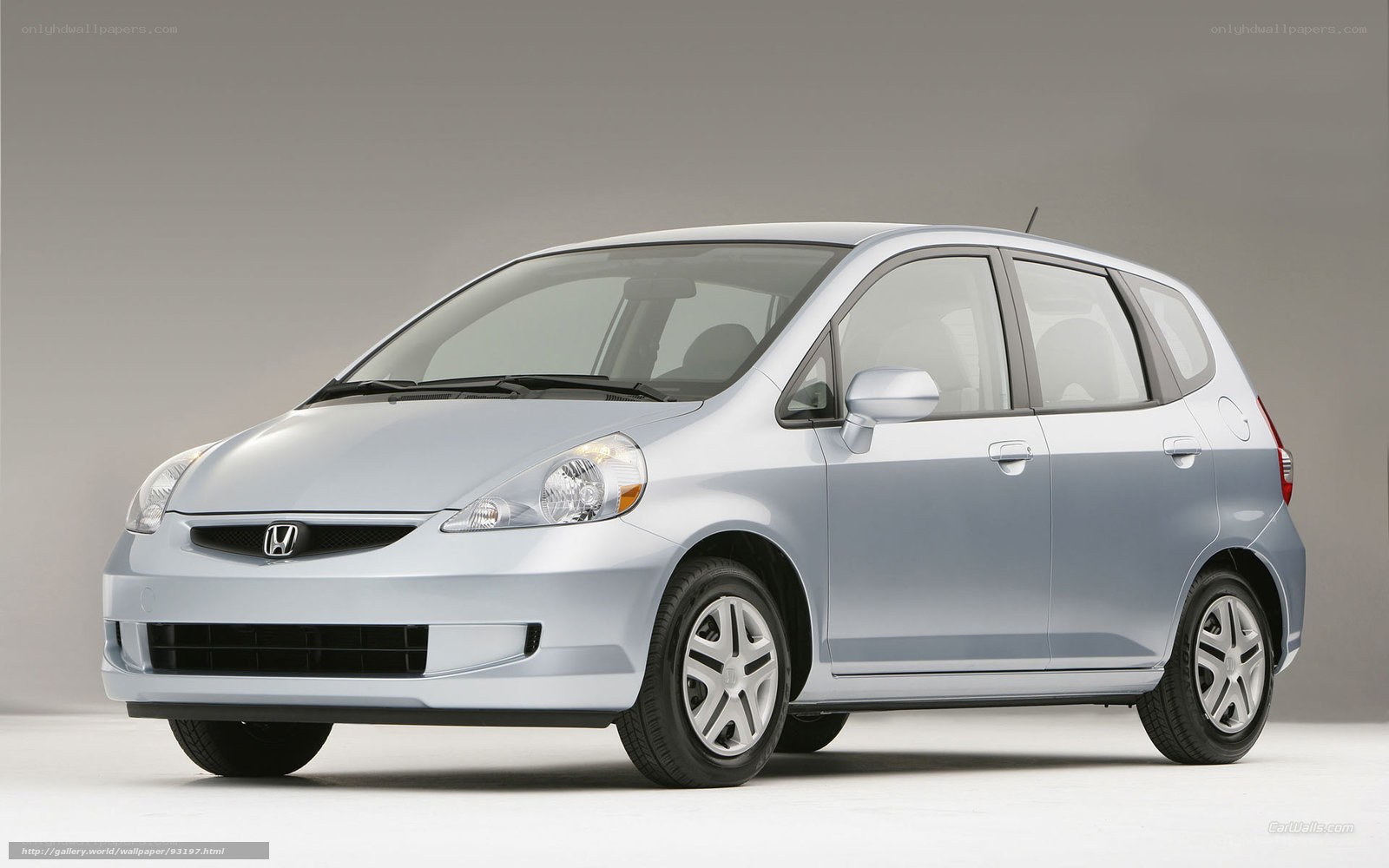 silver honda fit hatchback