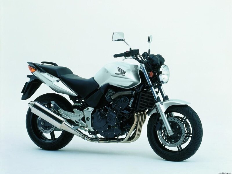 Silver Honda motorcycle