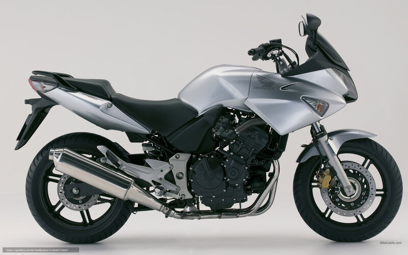 Silver Honda motorcycle