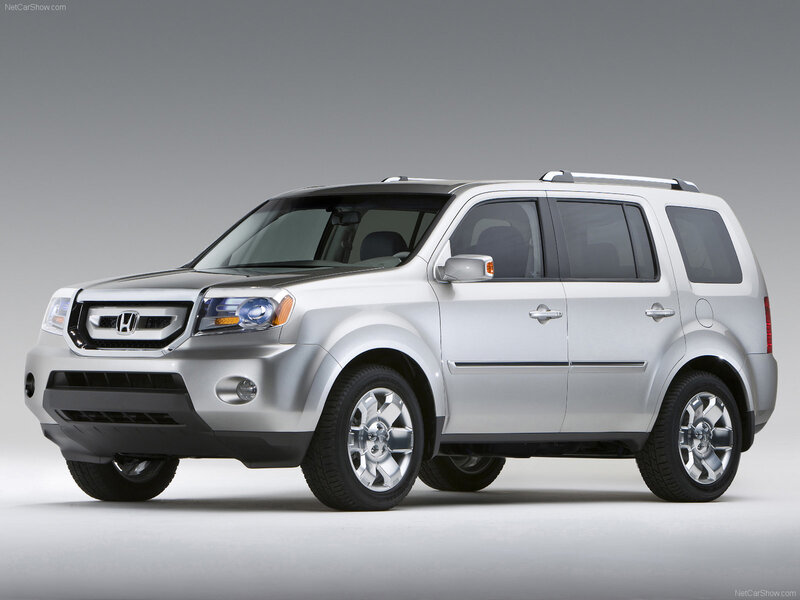 Silver Honda Pilot Suv — Neutral
