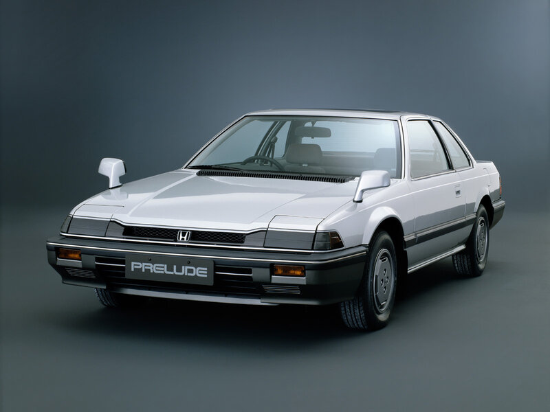 Silver Honda Prelude — Gray