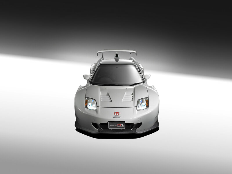 Silver Honda Race Car