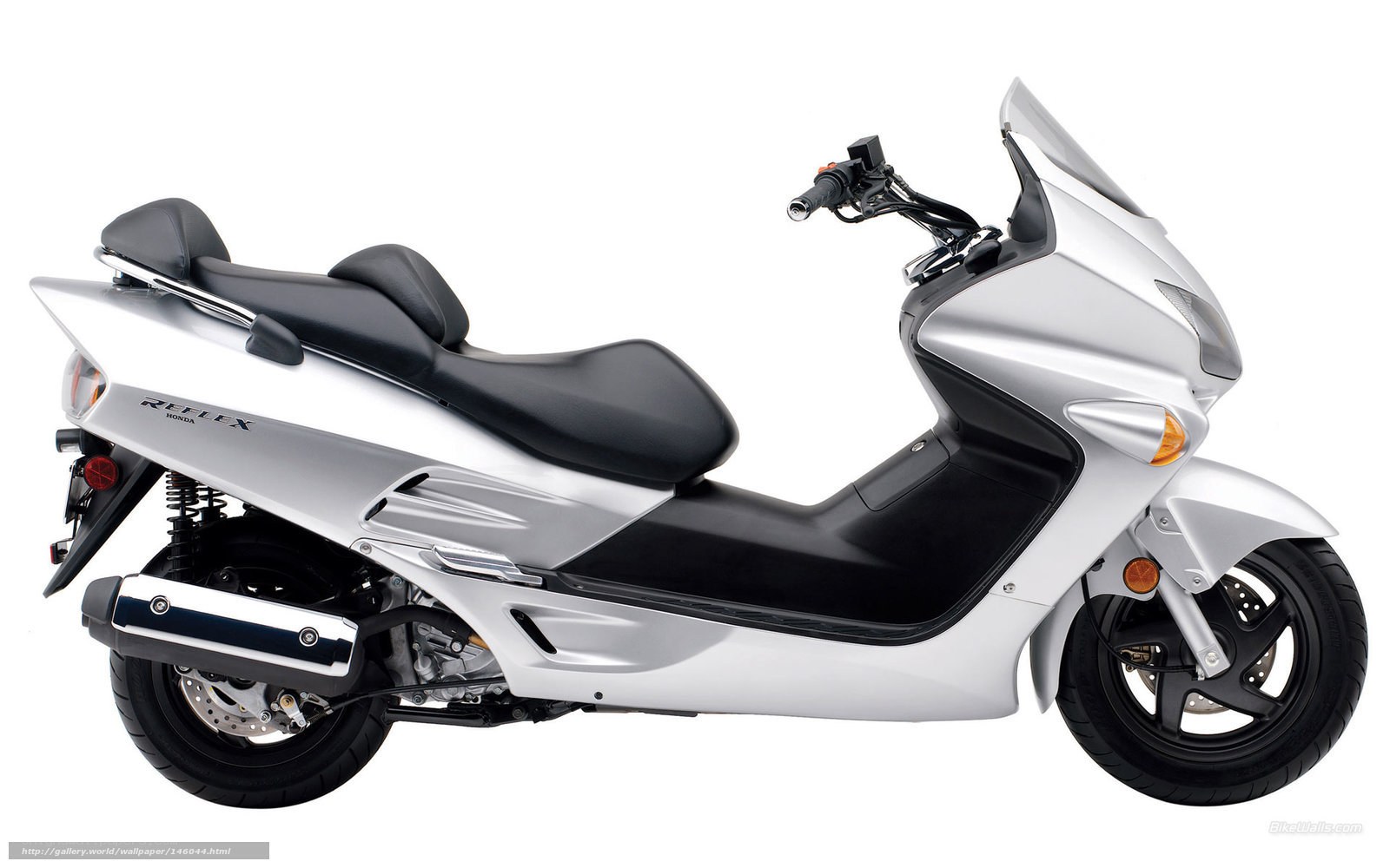 Silver Honda Reflex scooter