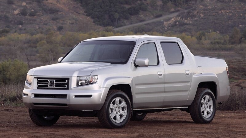silver honda ridgeline pickup truck