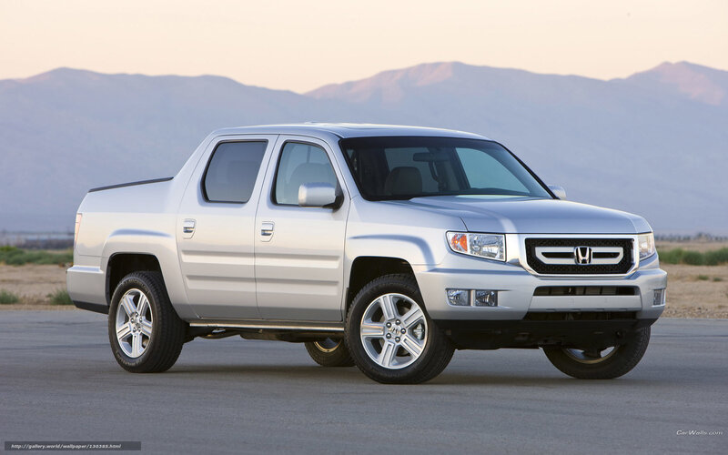 silver Honda Ridgeline pickup truck