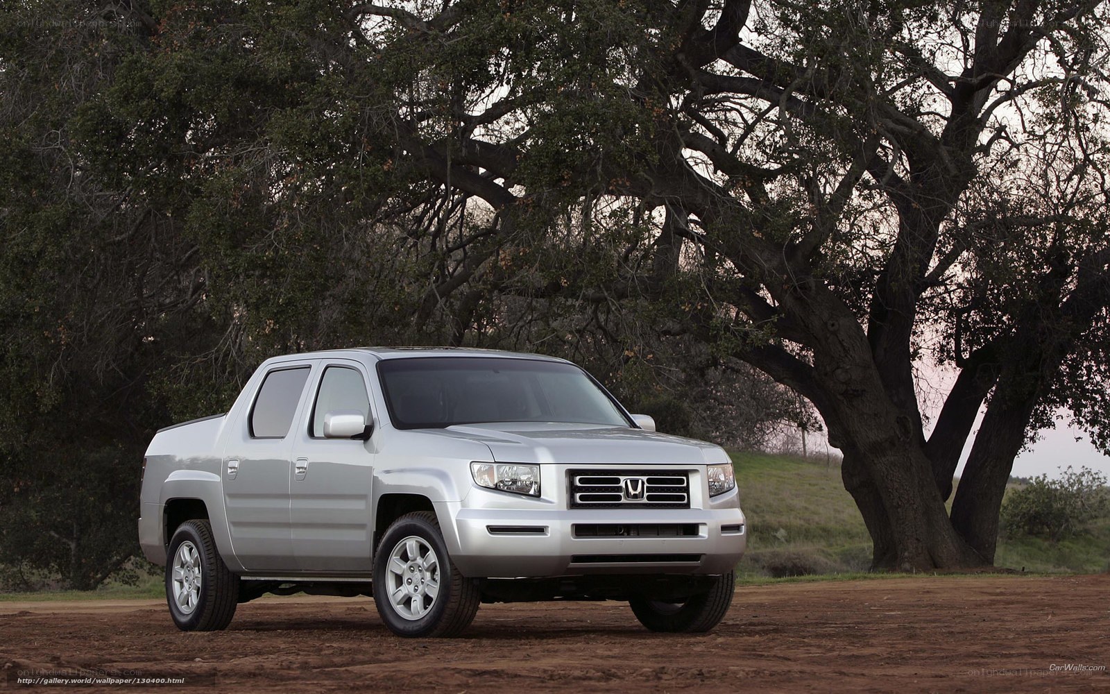 silver honda ridgeline truck