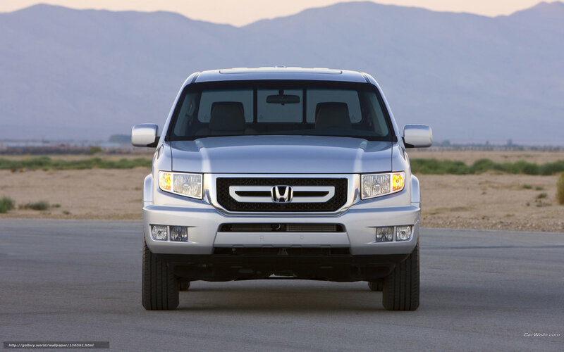 Silver Honda Ridgeline truck