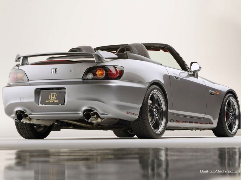 Silver Honda S2000 convertible