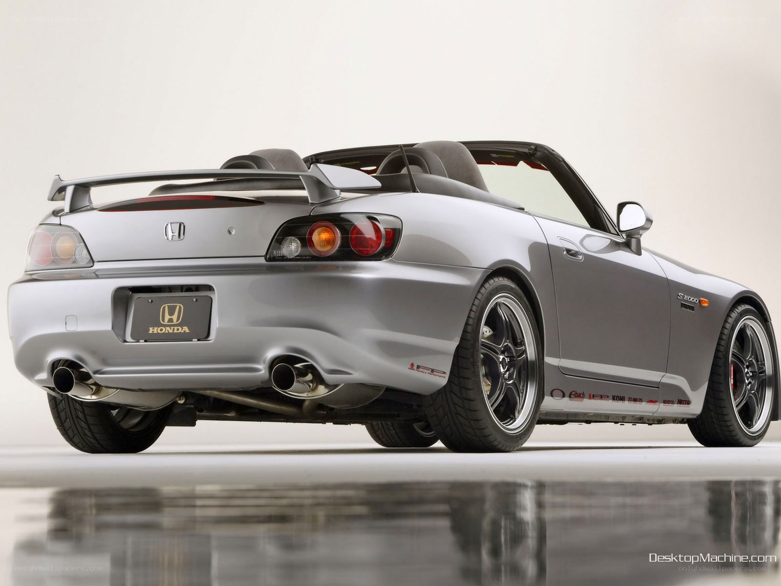 Silver Honda S2000 convertible