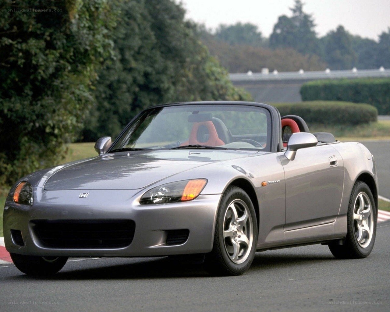 silver Honda S2000 convertible