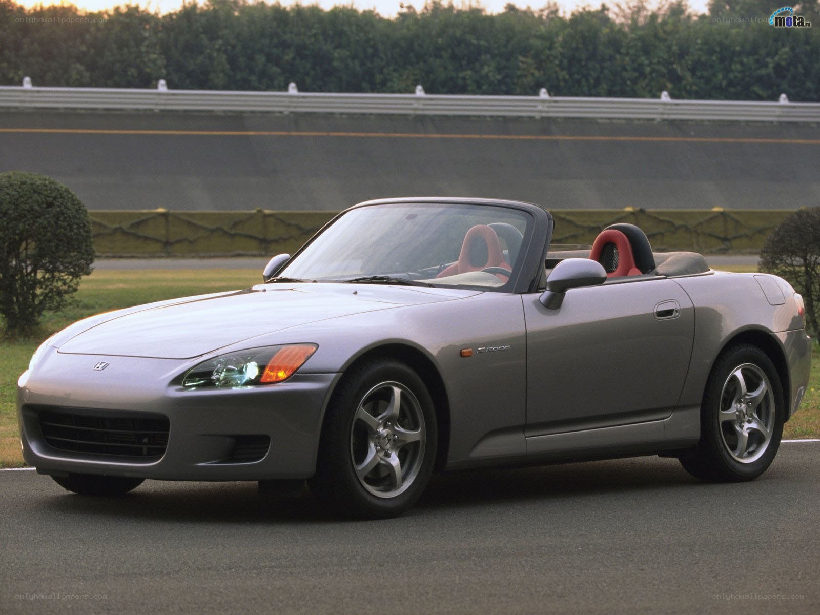 silver Honda S2000 convertible