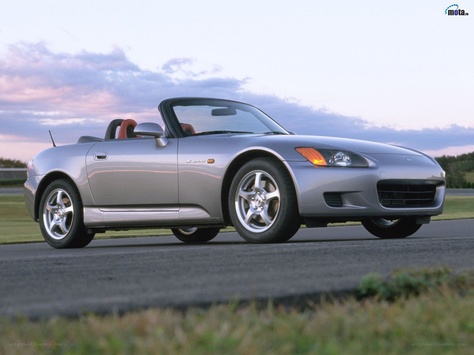 Silver Honda S2000 convertible
