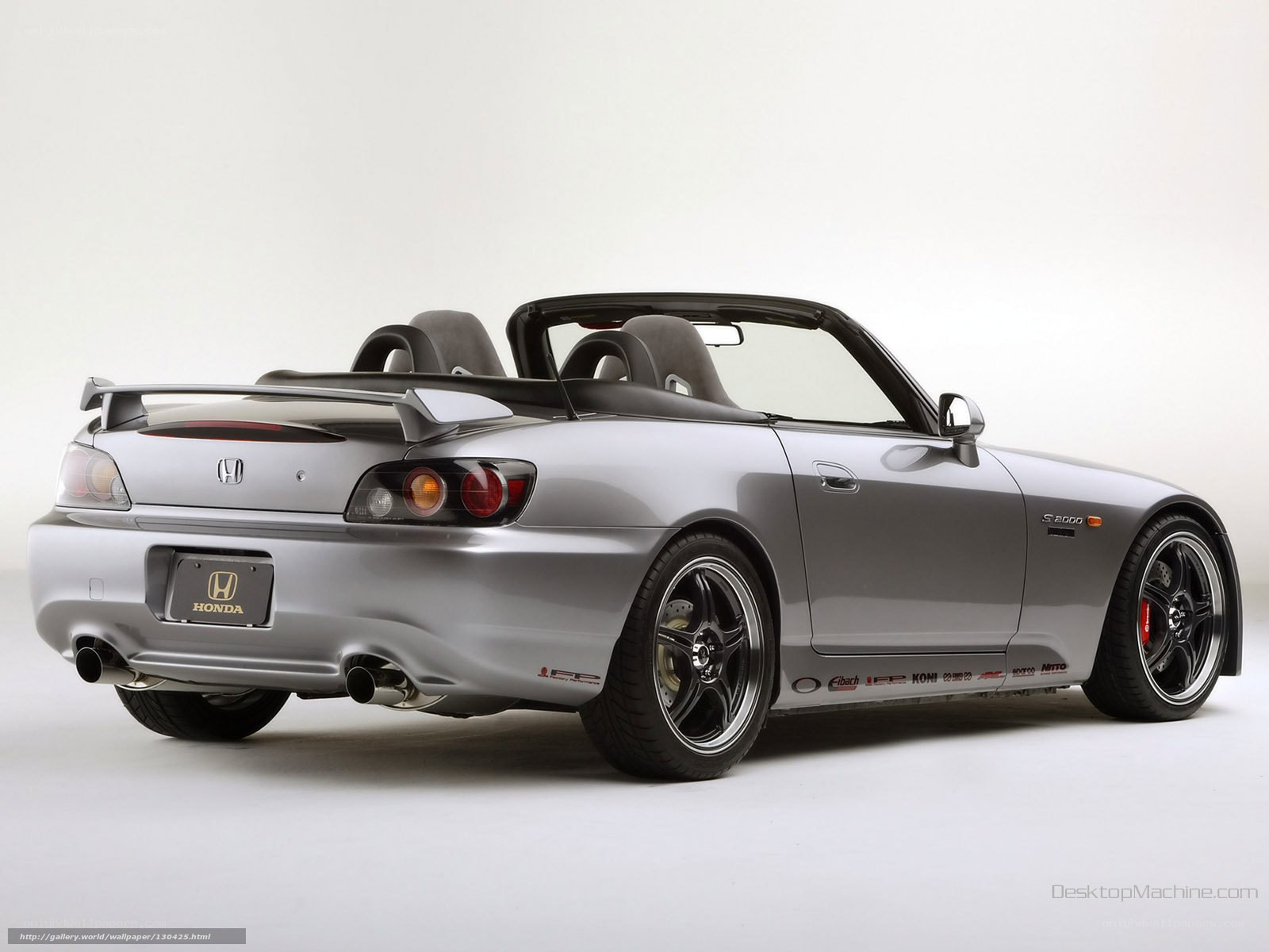 Silver Honda S2000 convertible