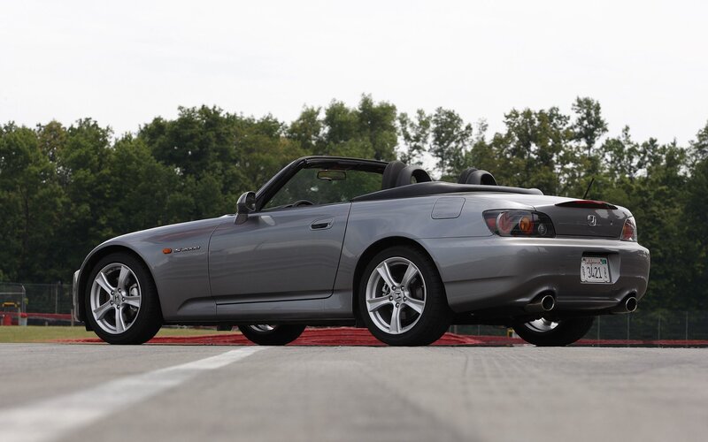 silver honda s2000 convertible