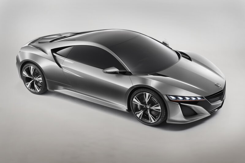 Silver Honda sports car