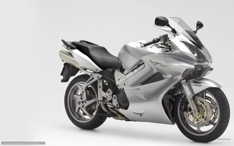 Silver Honda VFR Motorcycle — Neutral