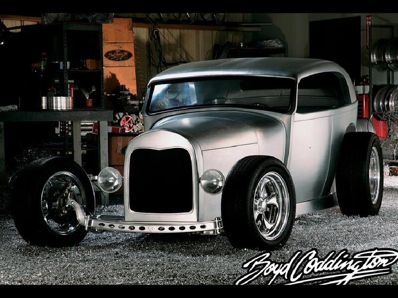 Silver Hot Rod Car — Dramatic