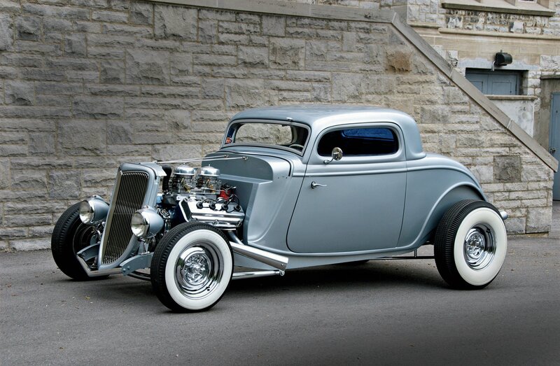 Silver Hot Rod Car — Gray, Calm