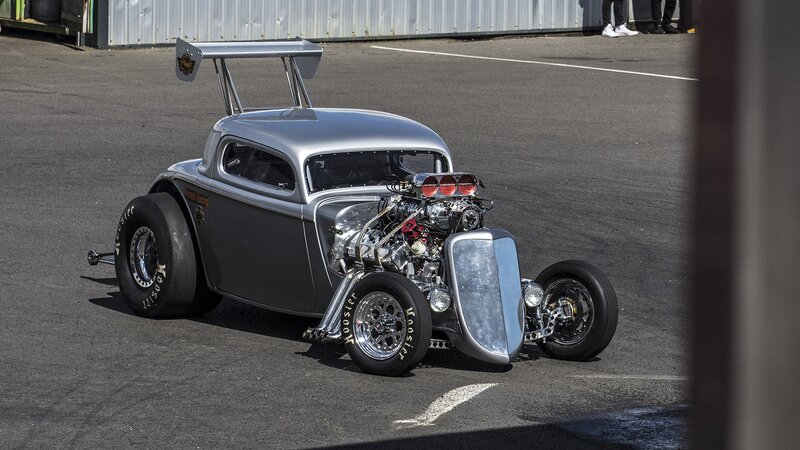 Silver Hot Rod Car — Gray, Dramatic, Afternoon, Photograph