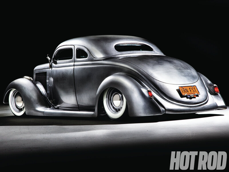 Silver Hot Rod Car — Gray, Dramatic, Photograph, White Wall Tires