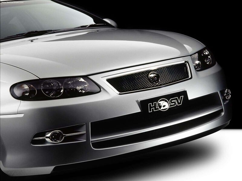silver HSV car front view