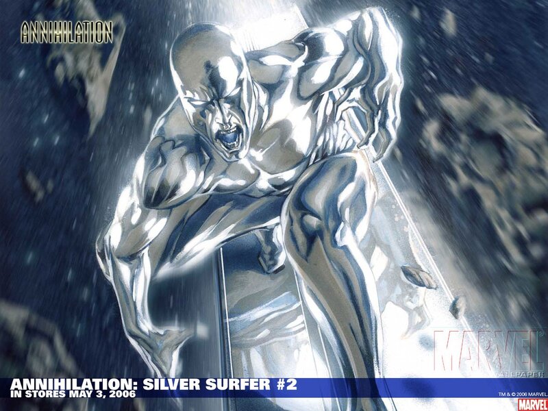 Silver Humanoid Figure — Dramatic, Manga, Comic Book Art