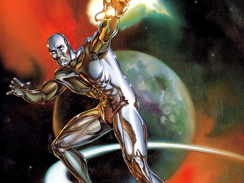 Silver Humanoid Figure — Dramatic, Night