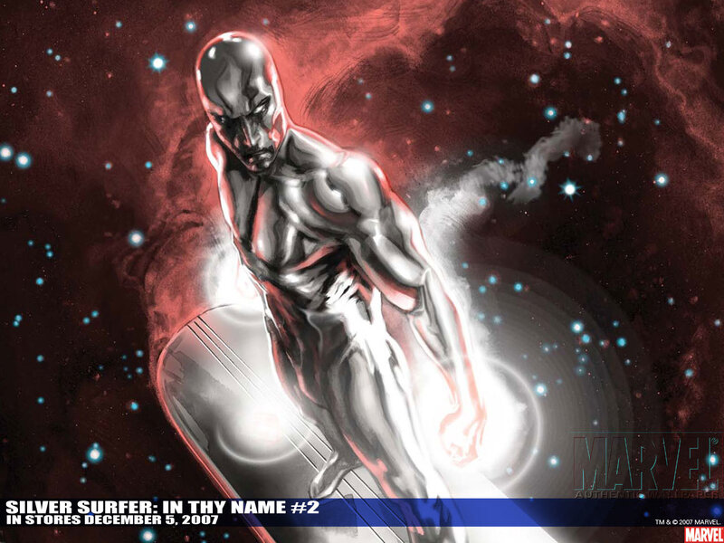 Silver Humanoid Figure — Red