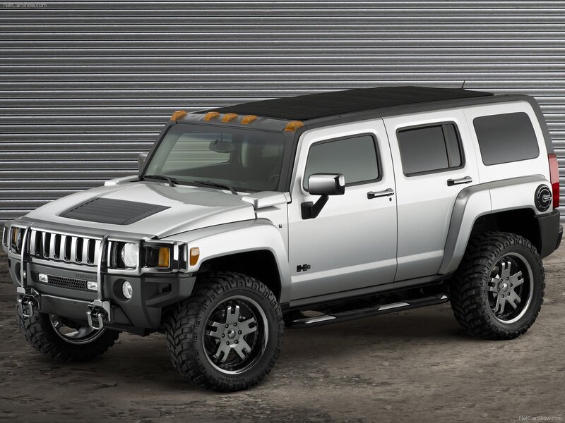 silver hummer h3 suv