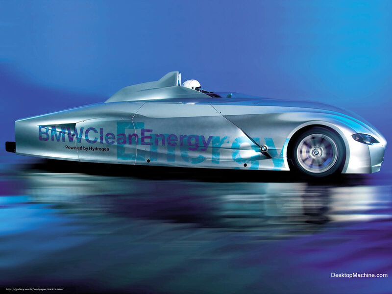 Silver Hydrogen Car — Blue