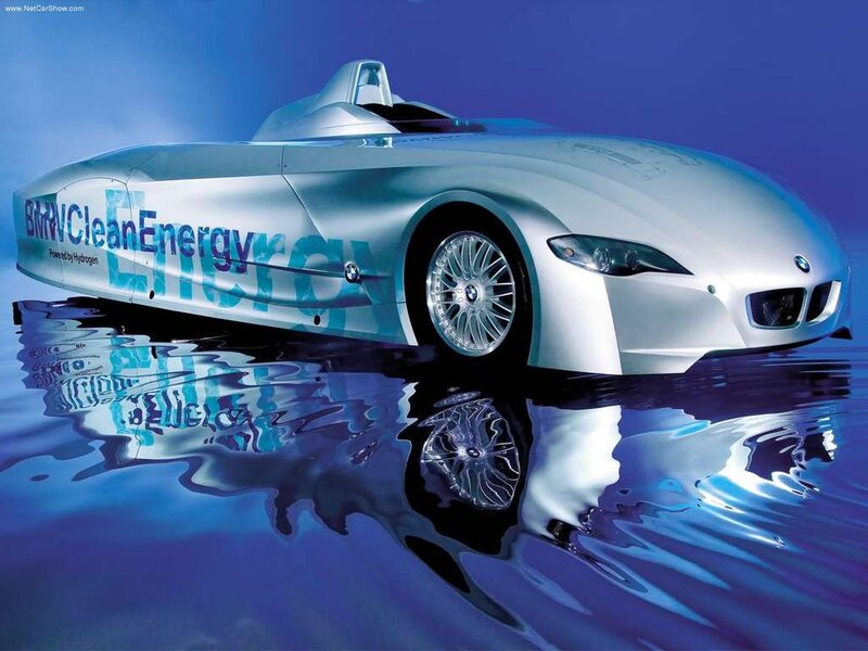 Silver Hydrogen Car