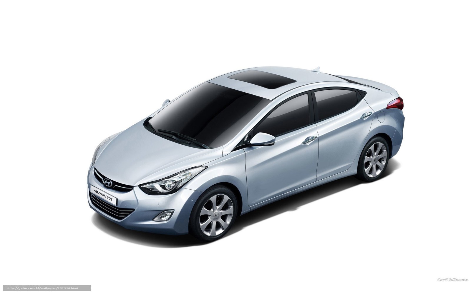 Silver Hyundai Avante sedan