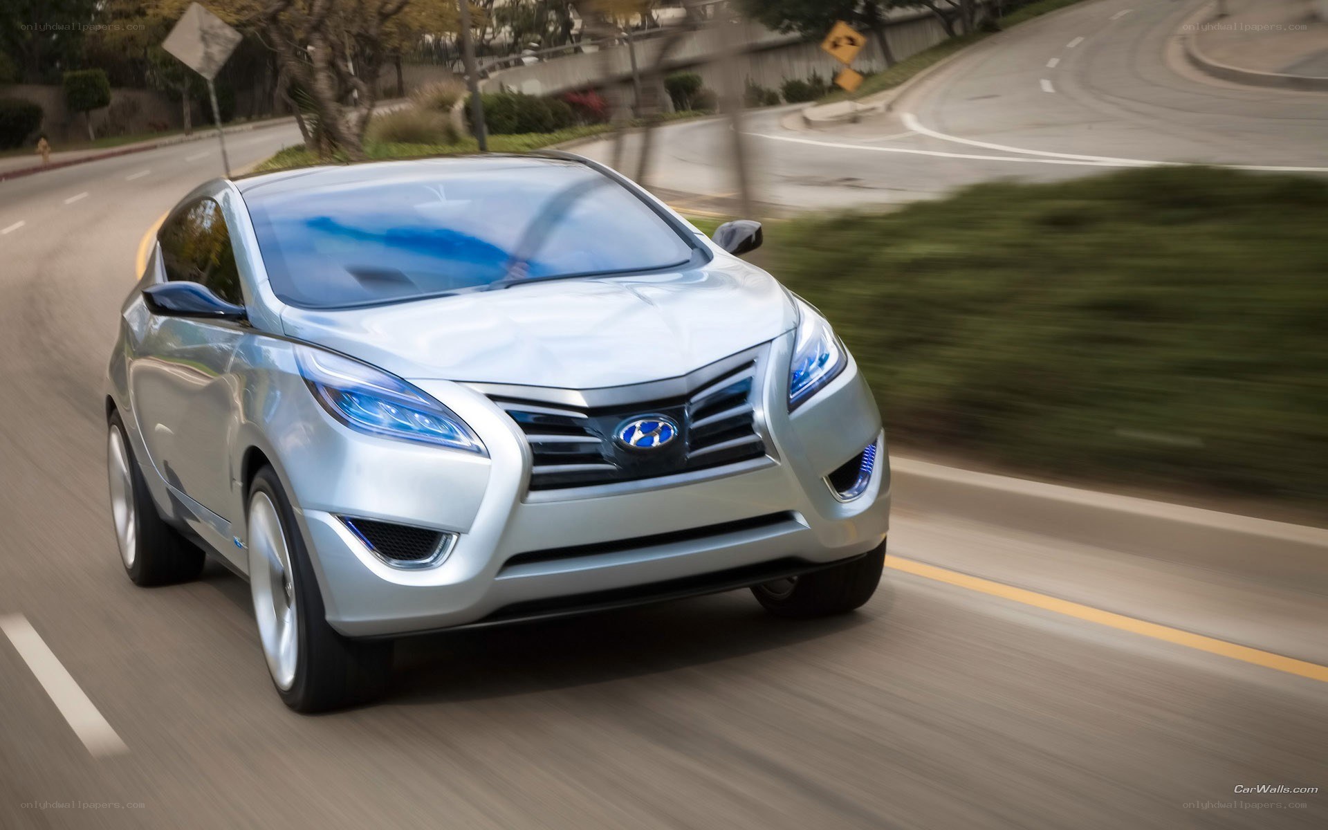 silver hyundai concept car