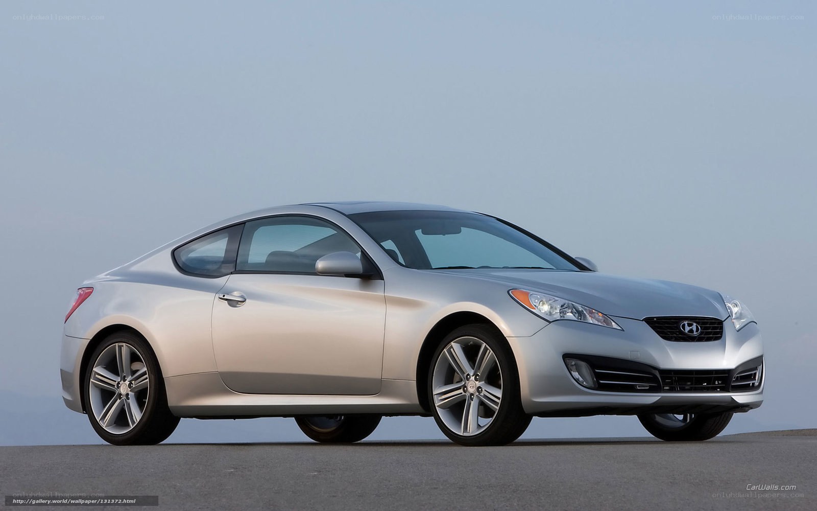 silver hyundai coupe car