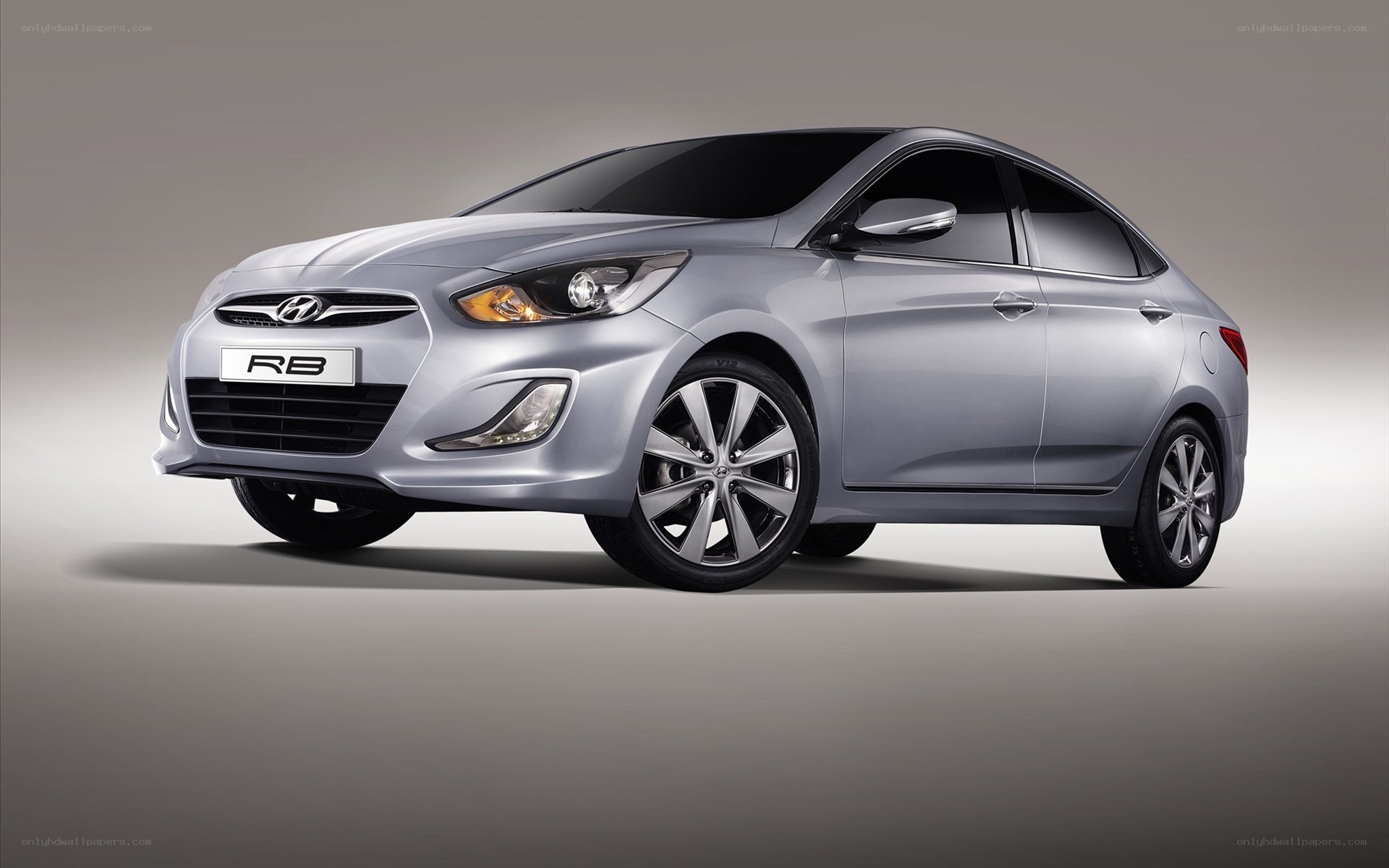 silver hyundai rb sedan