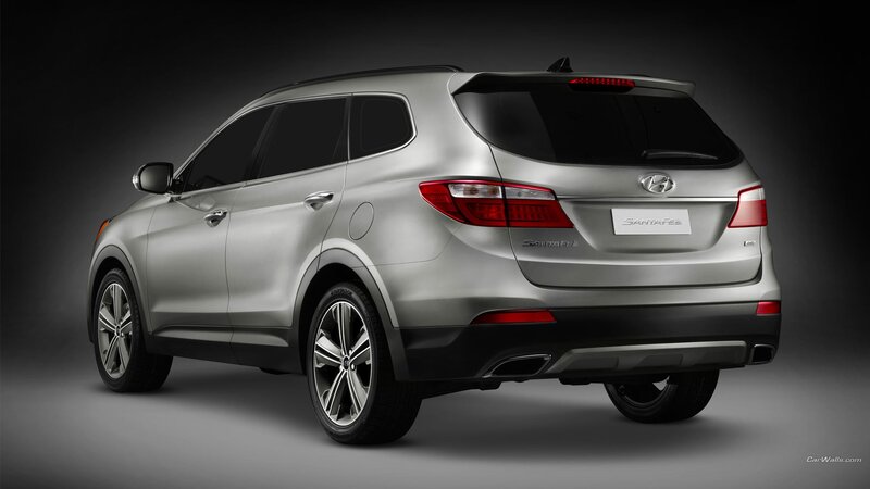 Silver Hyundai Santa Fe — Dramatic