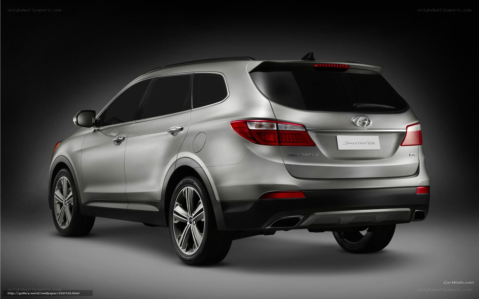 silver hyundai santa fe suv
