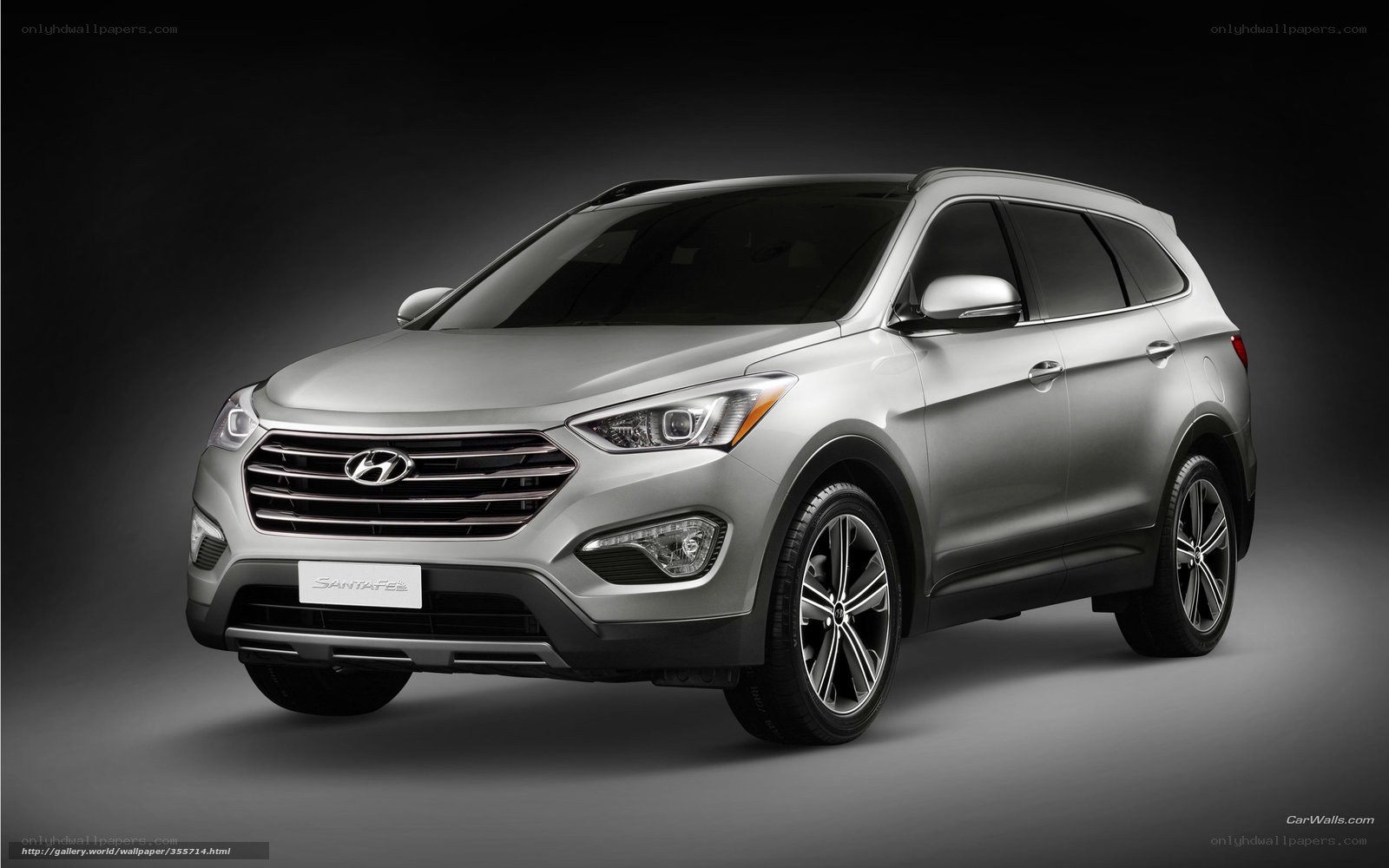 Silver Hyundai Santa Fe SUV