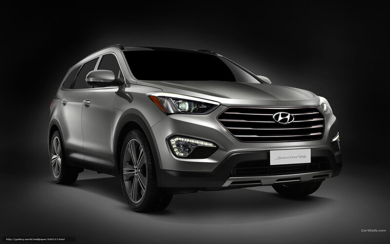Silver Hyundai Santa Fe