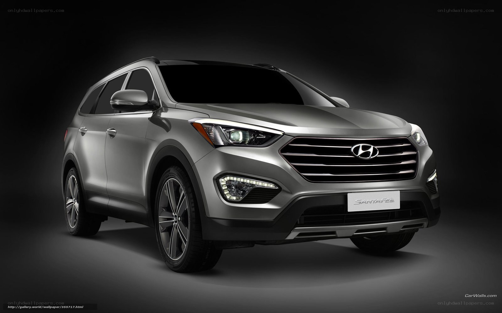 Silver Hyundai Santa Fe